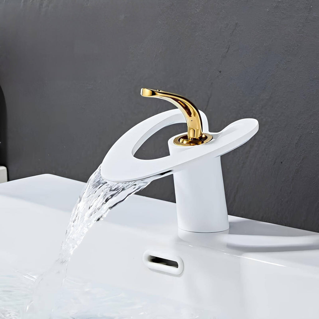 Robinet lavabo mitigeur laiton design contemporain silencieux L'art du robinet
