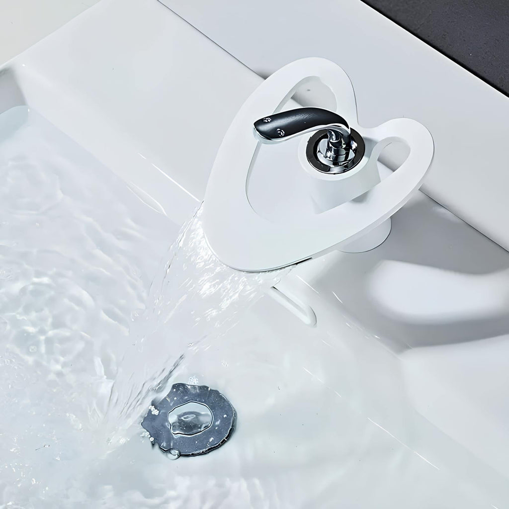Robinet lavabo mitigeur laiton design contemporain silencieux L'art du robinet