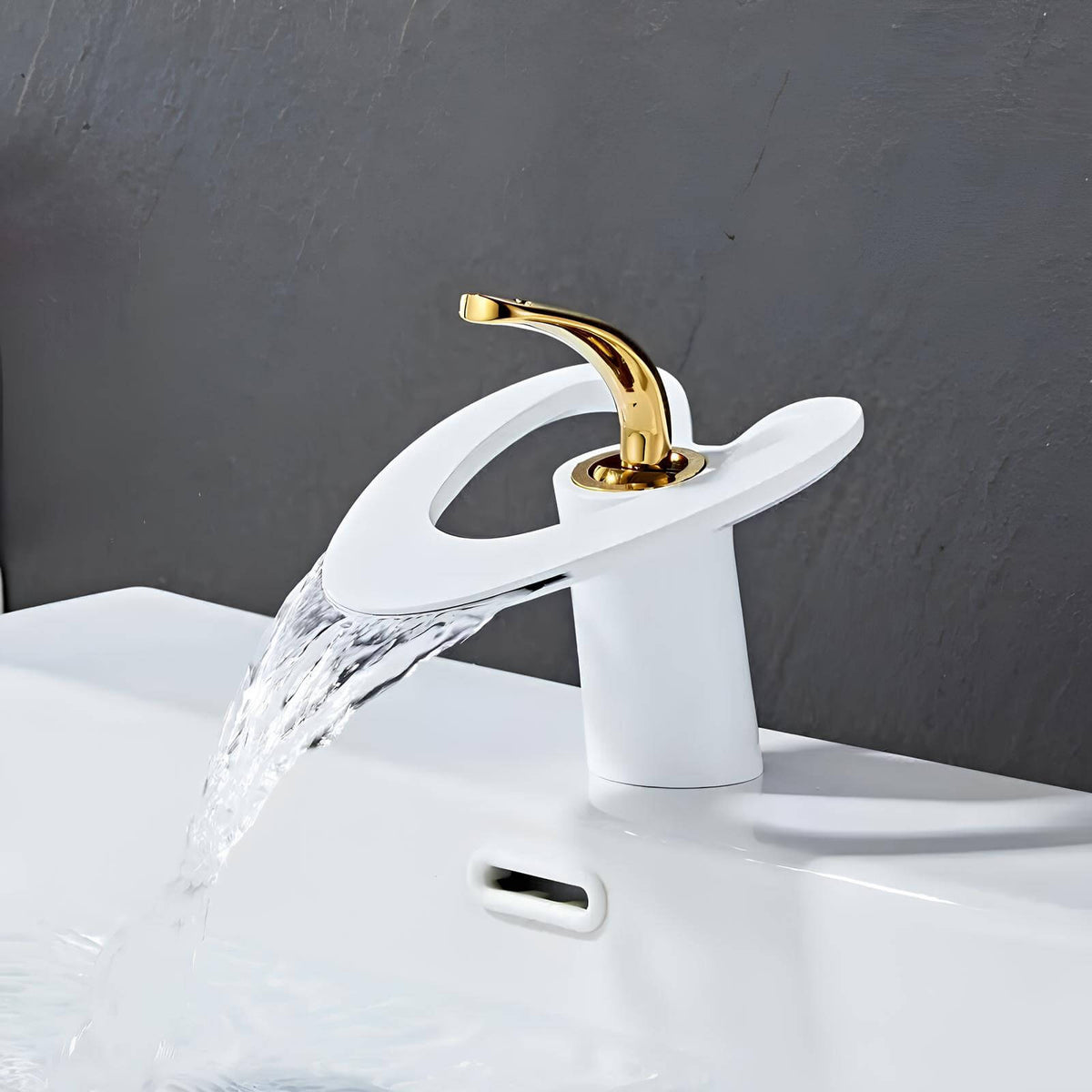 Robinet lavabo mitigeur laiton design contemporain silencieux L'art du robinet