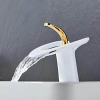 Robinet lavabo mitigeur laiton design contemporain silencieux L'art du robinet
