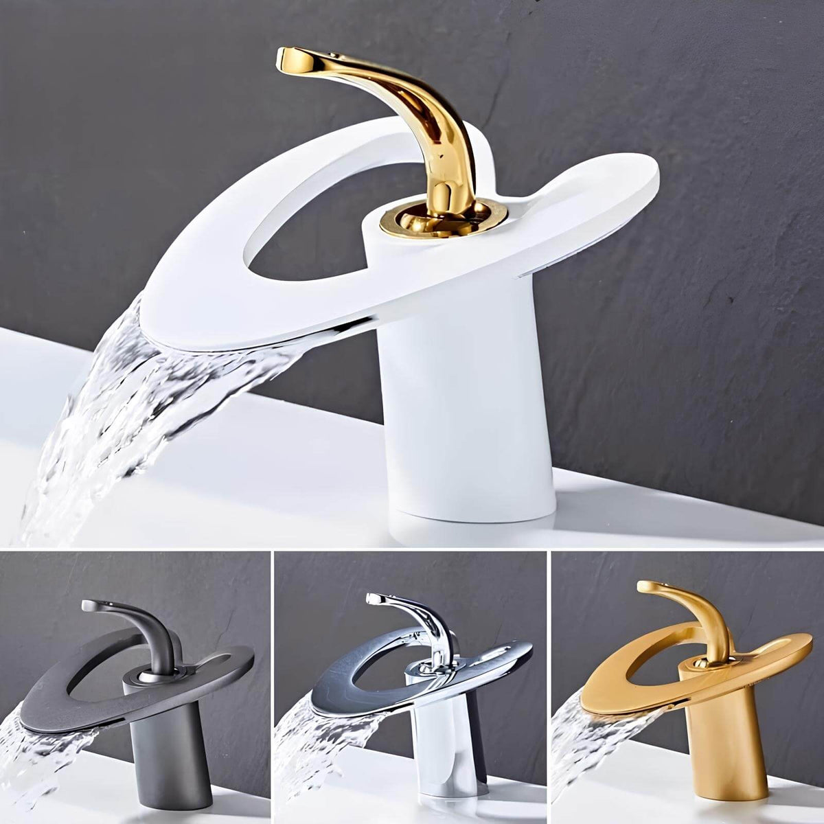 Robinet lavabo mitigeur laiton design contemporain silencieux L'art du robinet