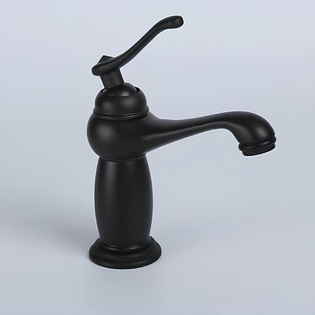 Robinet lavabo monocommande vintage bronze antique L'art du robinet