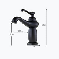 Robinet lavabo monocommande vintage bronze antique L'art du robinet