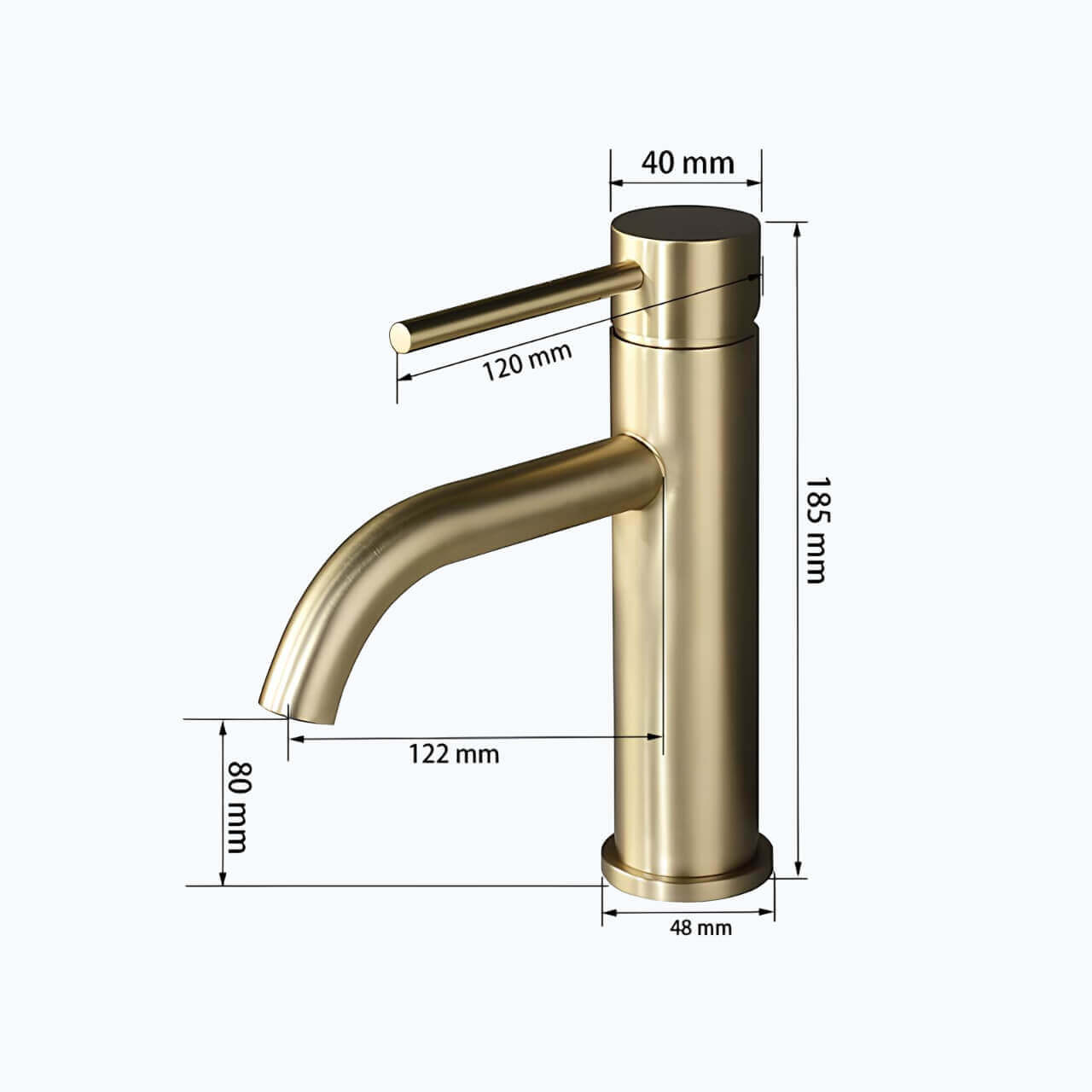 Robinet lavabo monotrou design contemporain L'art du robinet