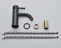 Robinet lavabo monotrou design noir L'art du robinet