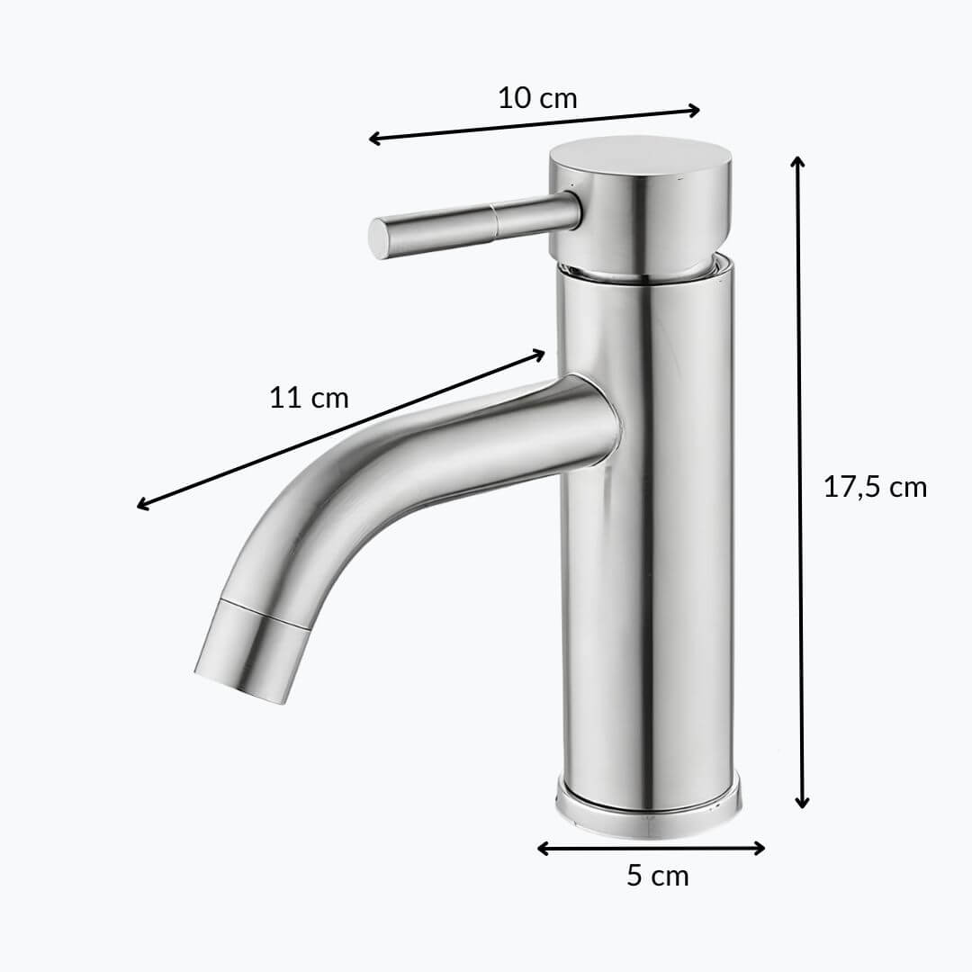 Robinet lavabo monotrou design noir L'art du robinet