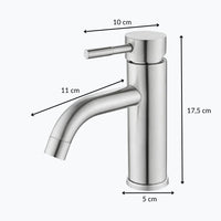 Robinet lavabo monotrou design noir L'art du robinet