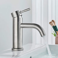 Robinet lavabo monotrou design noir L'art du robinet