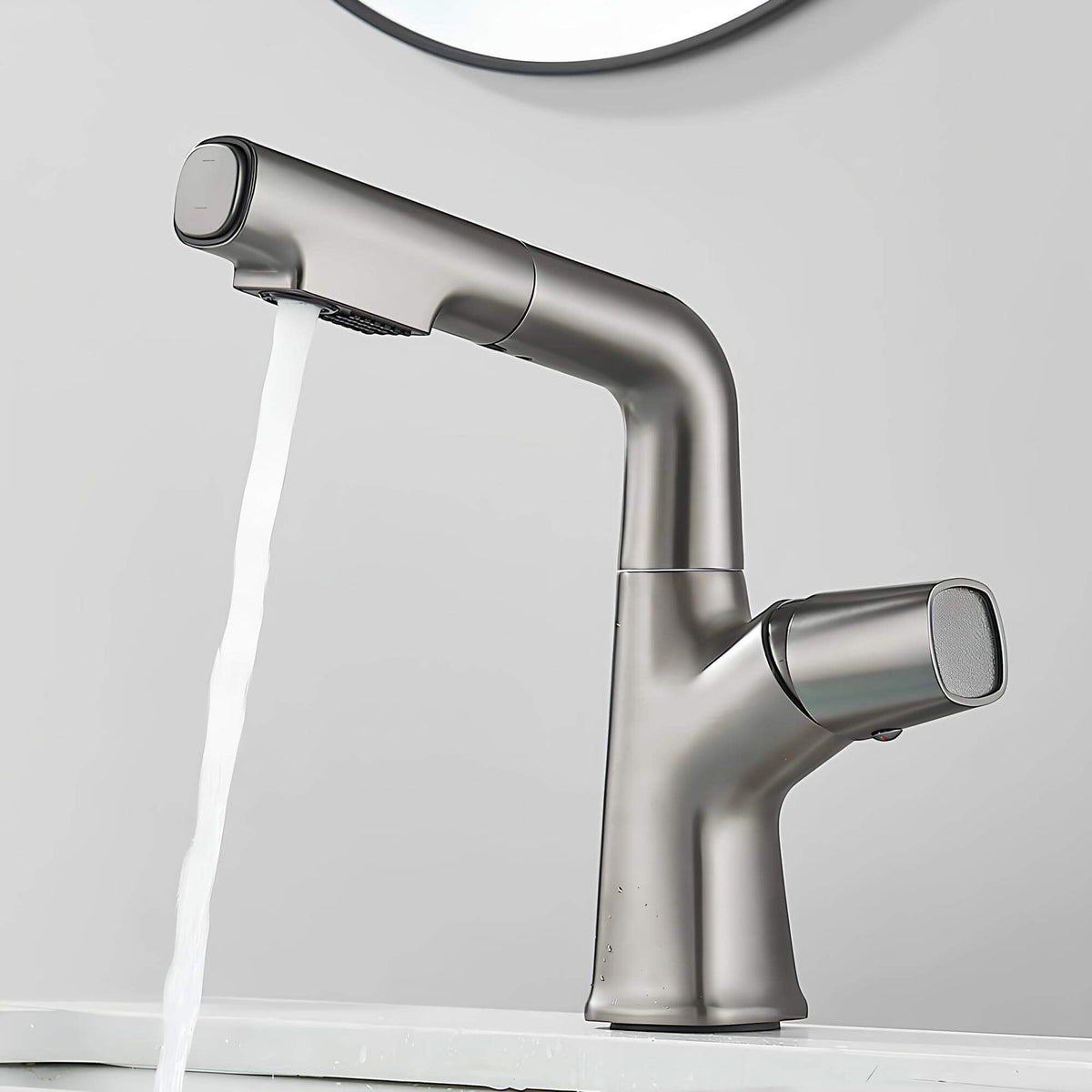 Robinet lavabo orientable avec douchette intégrée L'art du robinet