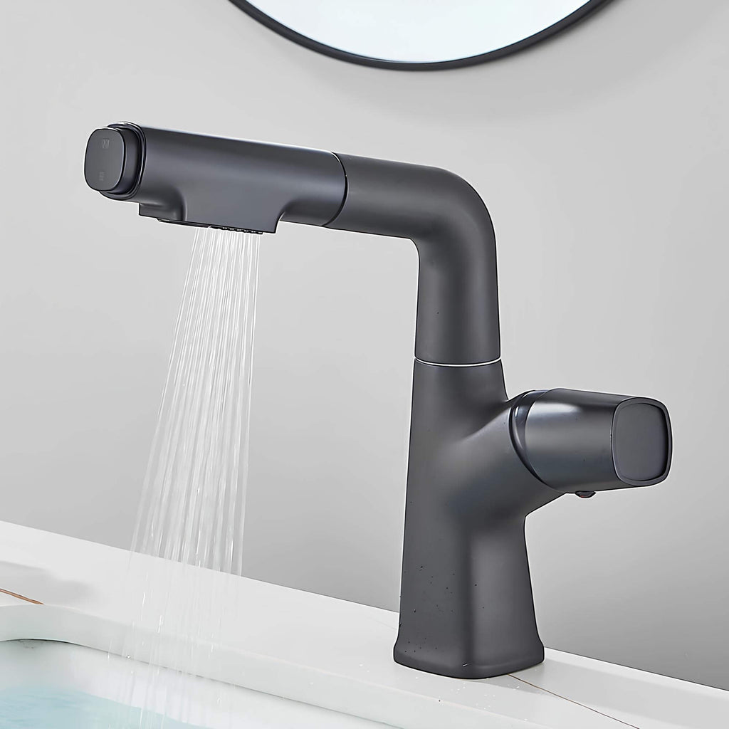 Robinet lavabo orientable avec douchette intégrée L'art du robinet