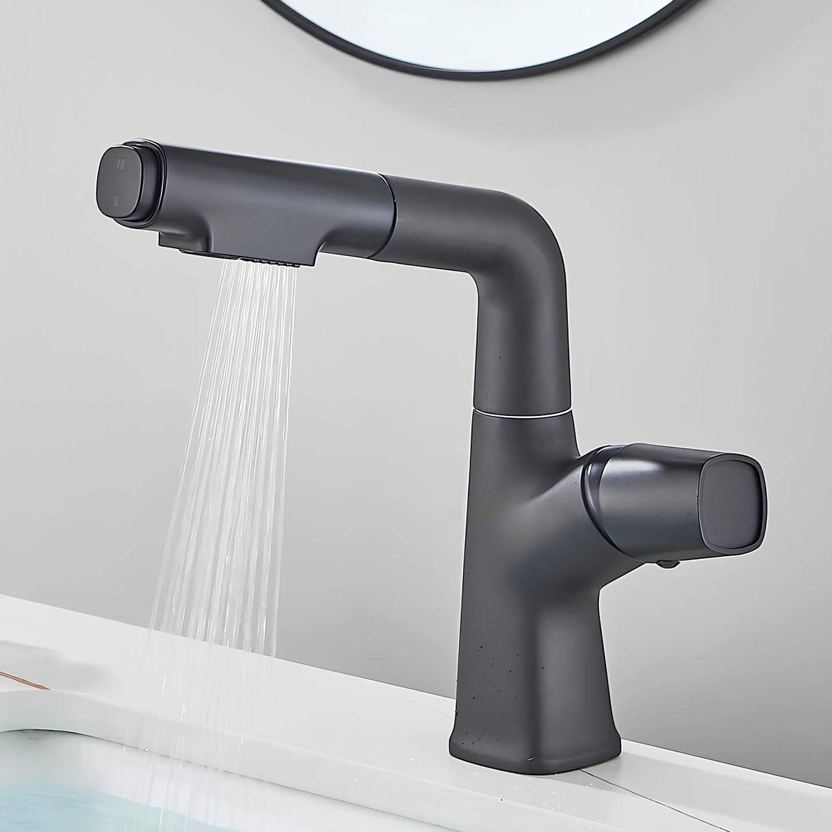 Robinet lavabo orientable avec douchette intégrée L'art du robinet