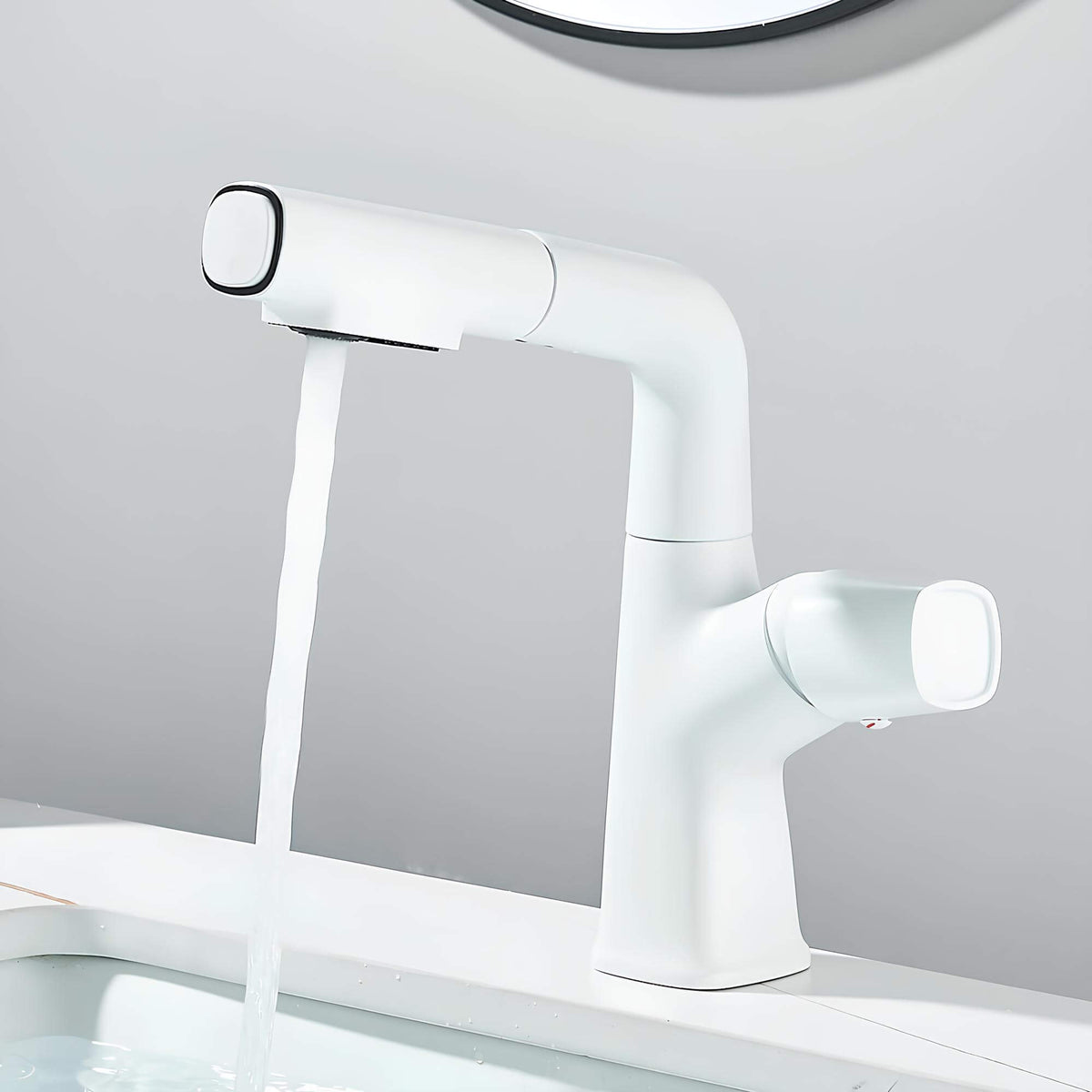 Robinet lavabo orientable avec douchette intégrée L'art du robinet