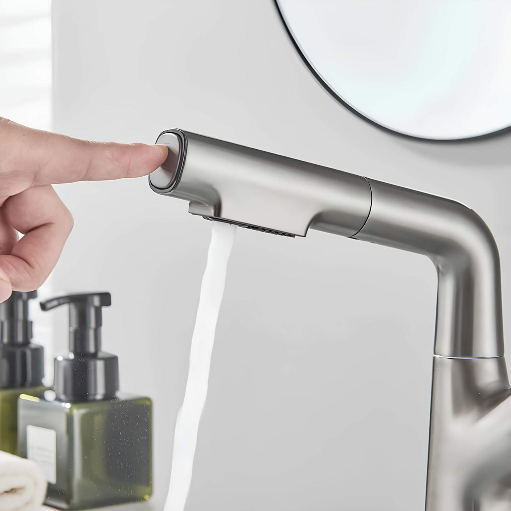 Robinet lavabo orientable avec douchette intégrée L'art du robinet