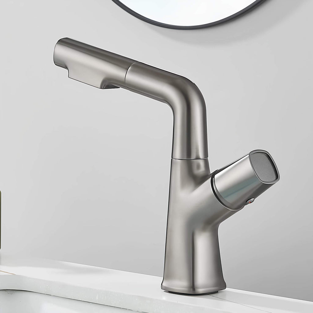 Robinet lavabo orientable avec douchette intégrée L'art du robinet