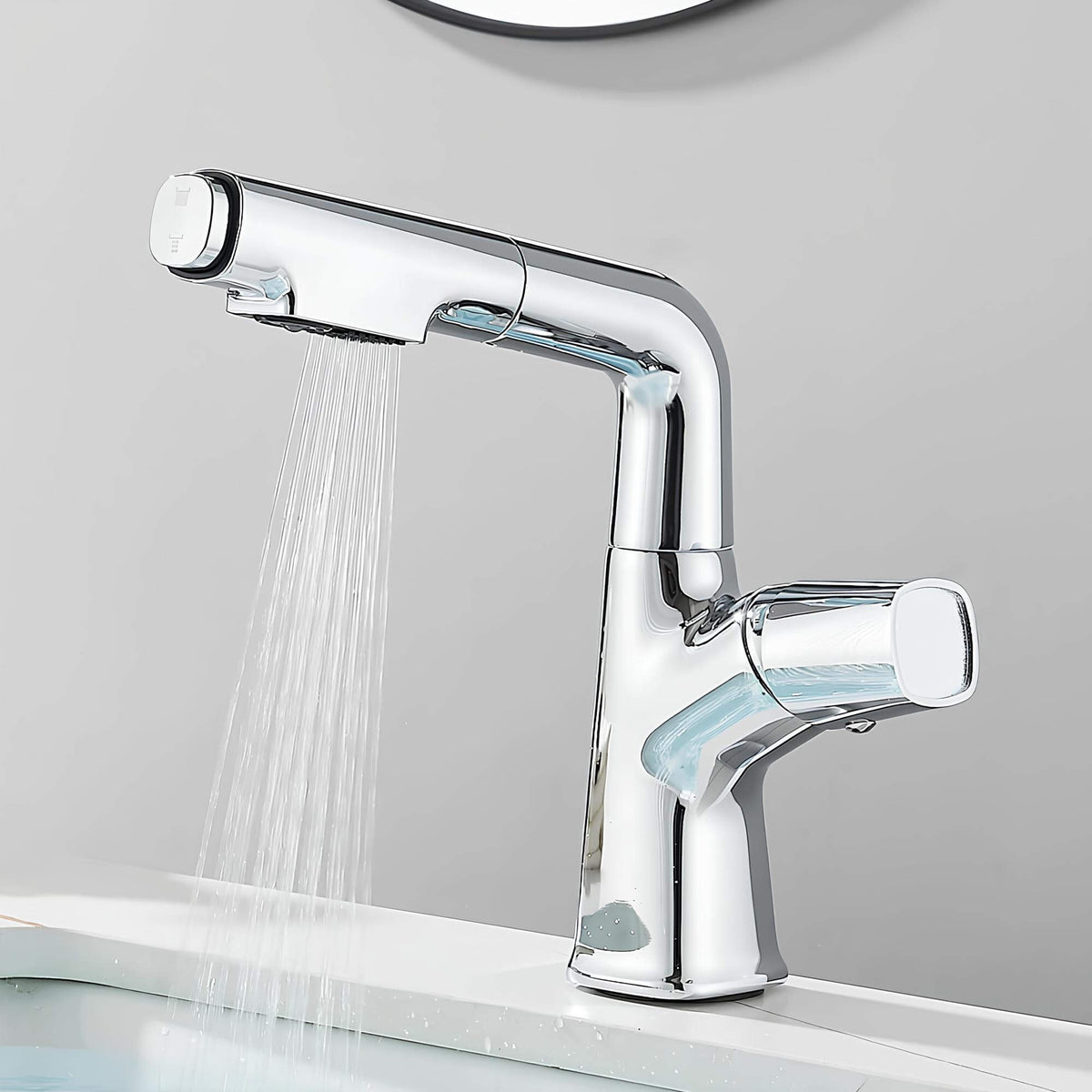 Robinet lavabo orientable avec douchette intégrée L'art du robinet