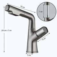 Robinet lavabo orientable avec douchette intégrée L'art du robinet