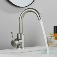 Robinet lavabo pivotant 360° acier inoxydable L'art du robinet