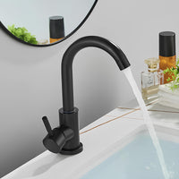 Robinet lavabo pivotant 360° acier inoxydable L'art du robinet