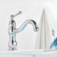 Robinet lavabo vintage laiton vieilli monocommande L'art du robinet