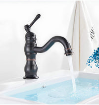 Robinet lavabo vintage laiton vieilli monocommande L'art du robinet