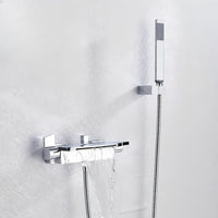 Robinet mitigeur baignoire noir mat cascade et douchette L'art du robinet