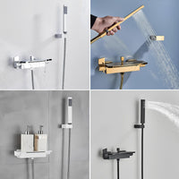 Robinet mitigeur baignoire noir mat cascade et douchette L'art du robinet