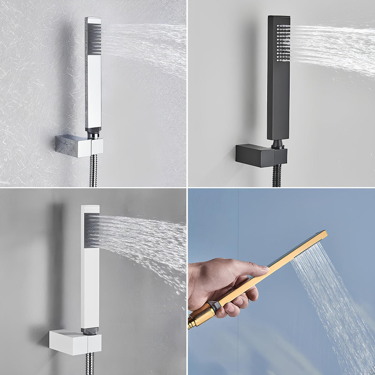Robinet mitigeur baignoire noir mat cascade et douchette L'art du robinet