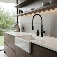 Robinet mitigeur cuisine bec escamotable rotation 360° L'art du robinet