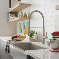 Robinet mitigeur cuisine bec escamotable rotation 360° L'art du robinet