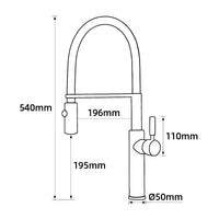 Robinet mitigeur cuisine bec escamotable rotation 360° L'art du robinet