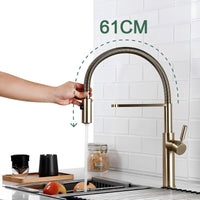 Robinet mitigeur cuisine bec escamotable rotation 360° L'art du robinet
