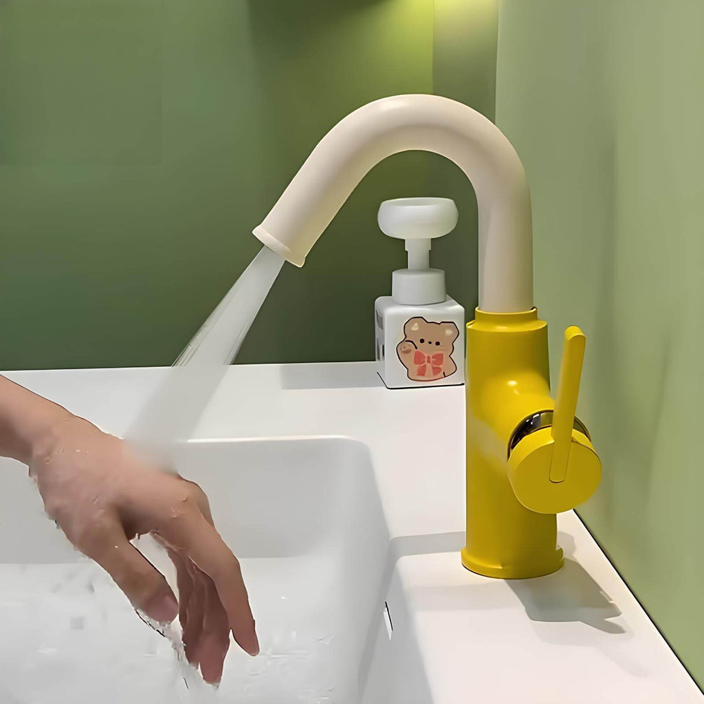 Robinet mitigeur laiton bec pivotant 360° contemporain L'art du robinet