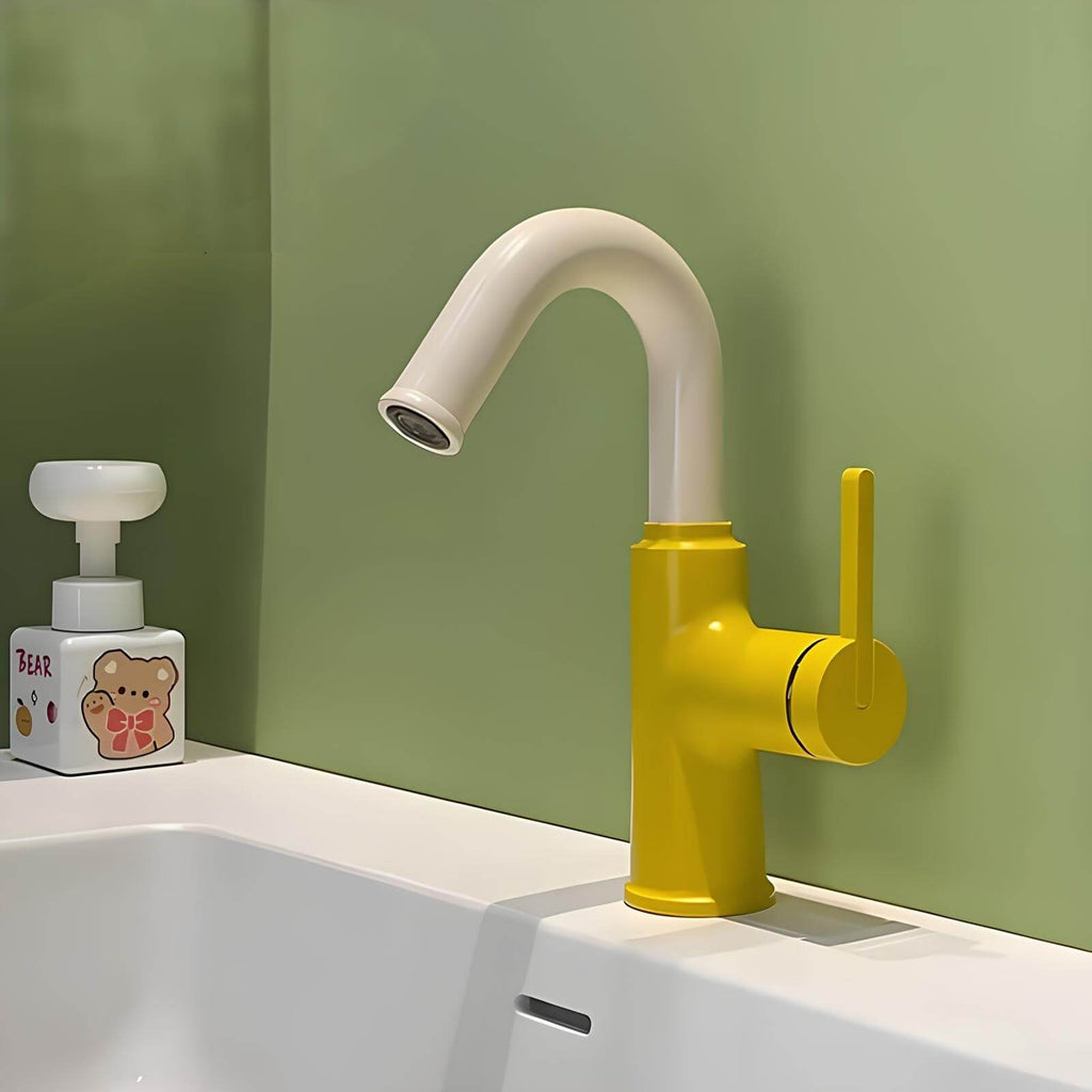 Robinet mitigeur laiton bec pivotant 360° contemporain L'art du robinet