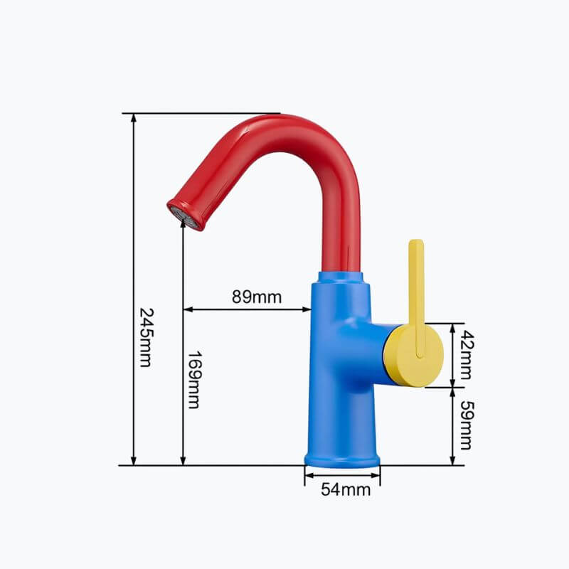 Robinet mitigeur laiton bec pivotant 360° contemporain L'art du robinet