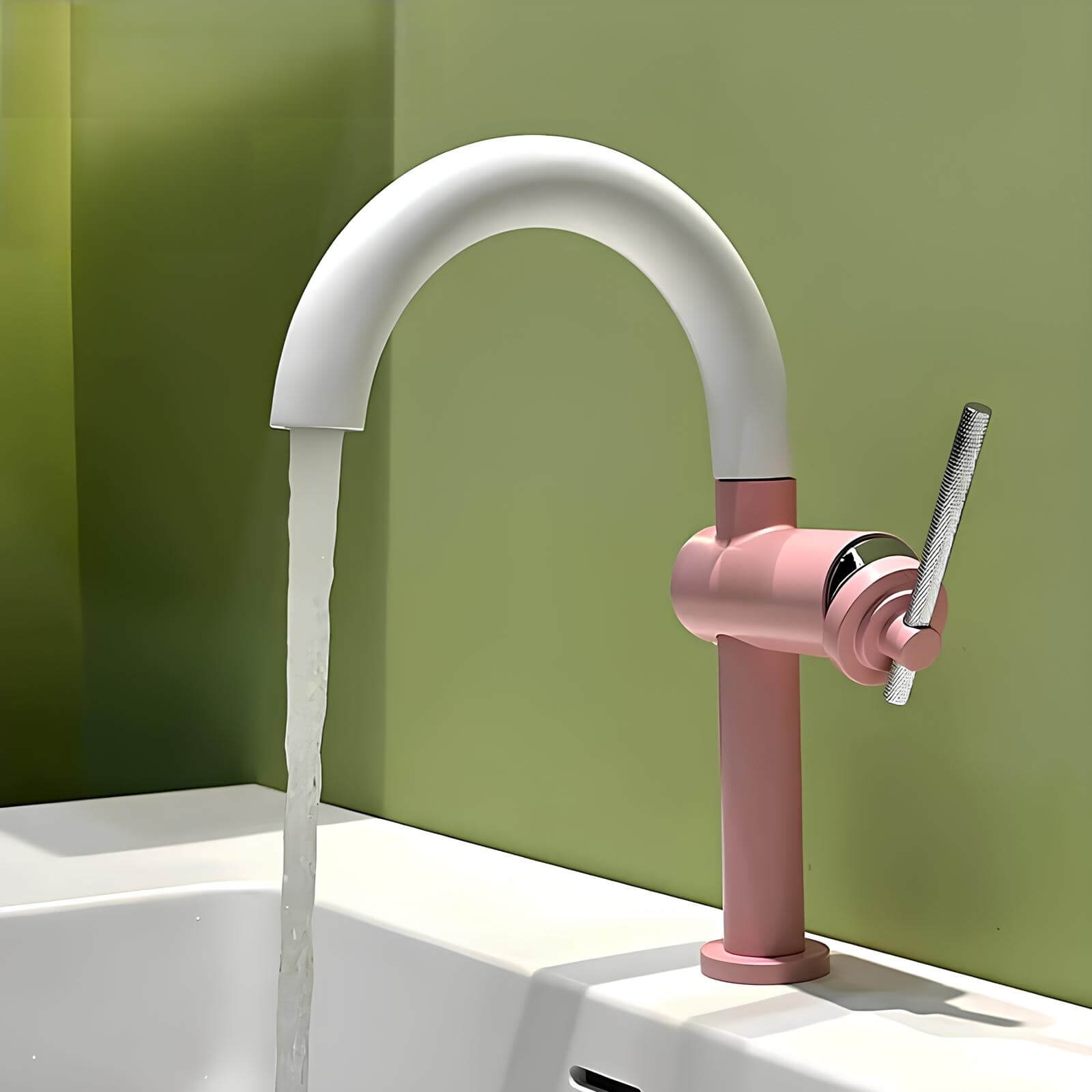 Robinet mitigeur laiton bec rotatif 360° brossé L'art du robinet
