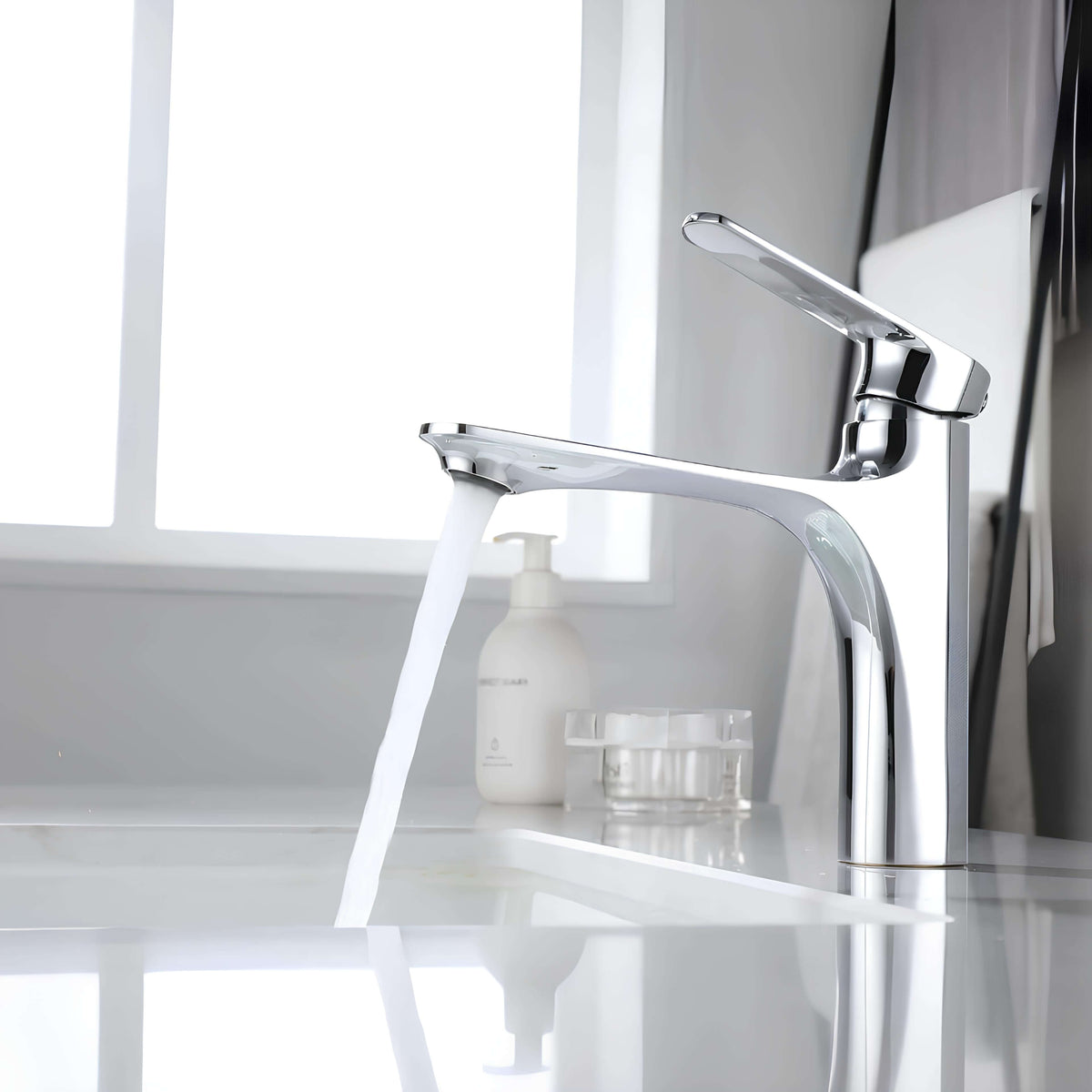 Robinet mitigeur lavabo design contemporain L'art du robinet