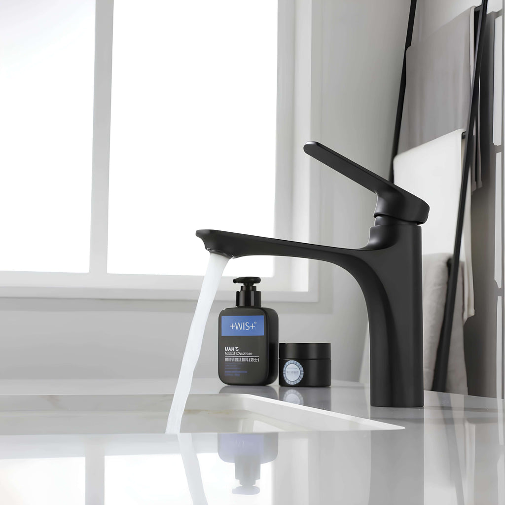 Robinet mitigeur lavabo design contemporain L'art du robinet