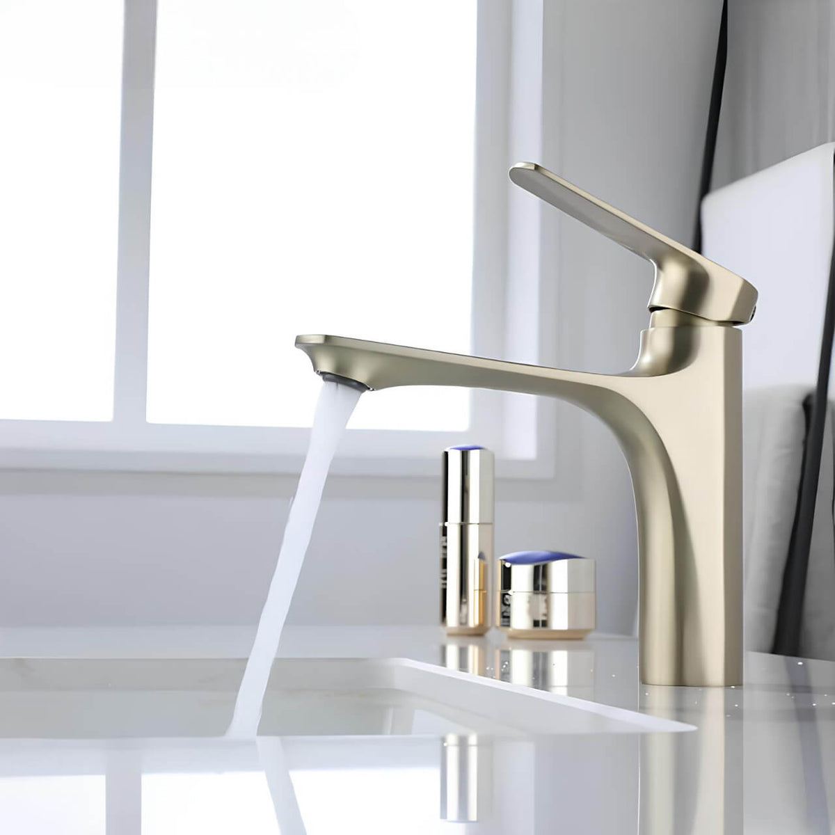 Robinet mitigeur lavabo design contemporain L'art du robinet
