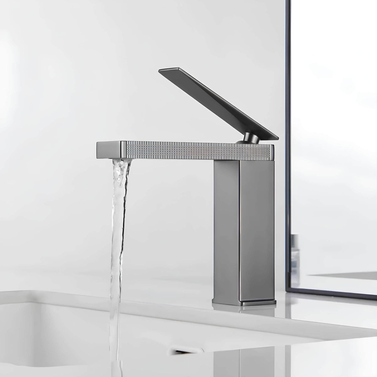 Robinet mitigeur lavabo laiton design épuré L'art du robinet