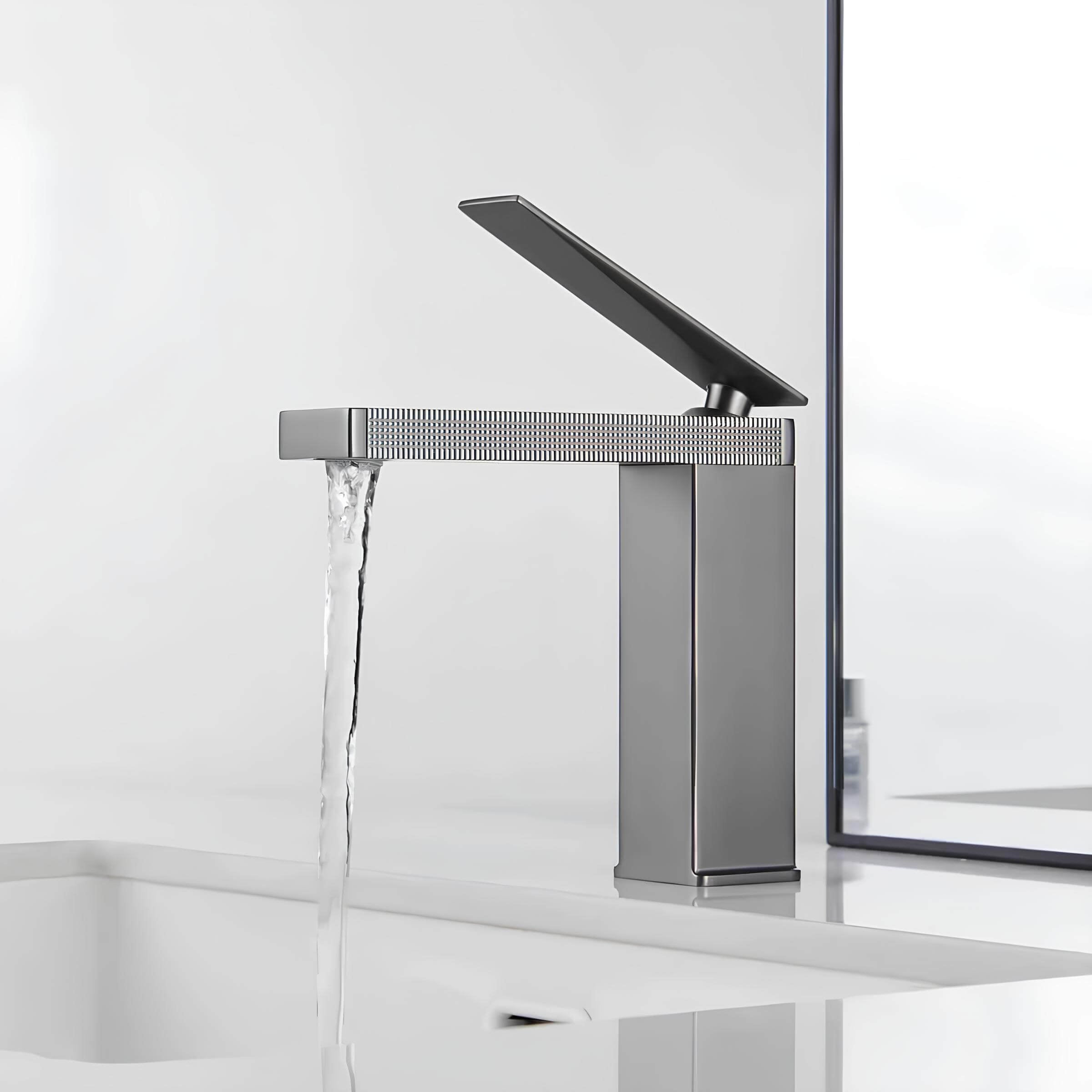 Robinet mitigeur lavabo laiton design épuré L'art du robinet