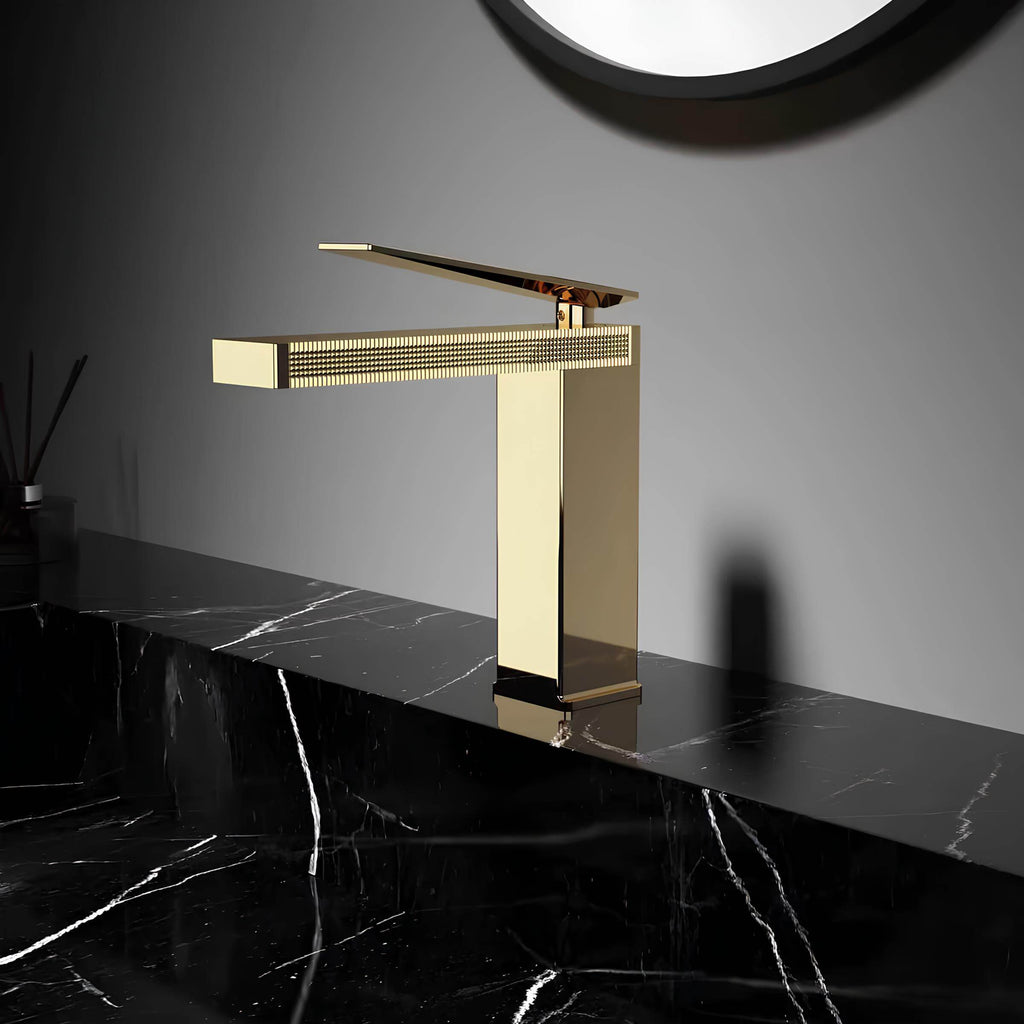 Robinet mitigeur lavabo laiton design épuré L'art du robinet