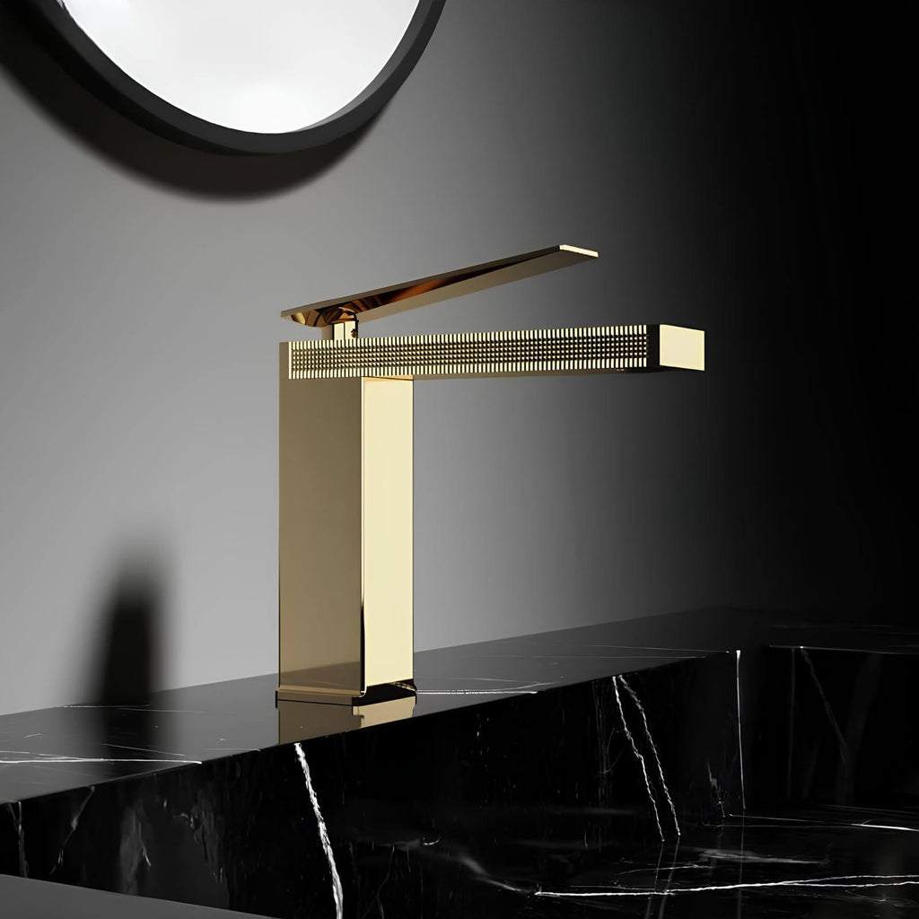 Robinet mitigeur lavabo laiton design épuré L'art du robinet