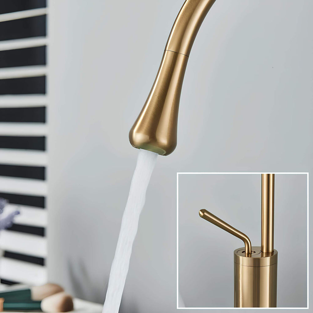Robinet mitigeur lavabo rotatif 360° design L'art du robinet