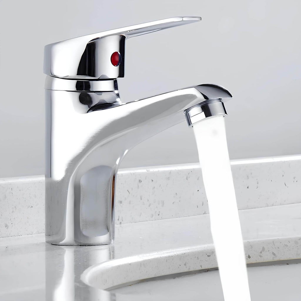 Robinet mitigeur monotrou lavabo chrome L'art du robinet