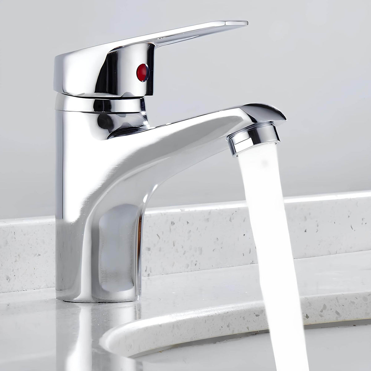 Robinet mitigeur monotrou lavabo chrome L'art du robinet