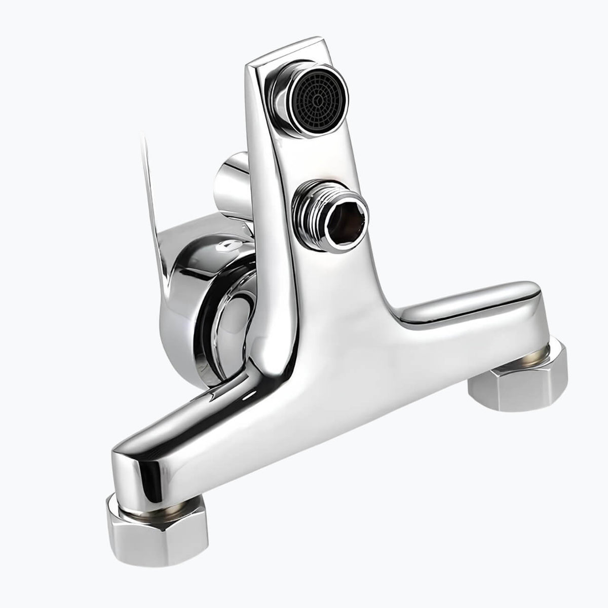 Robinet mitigeur mural douche baignoire acier inoxydable brossé L'art du robinet