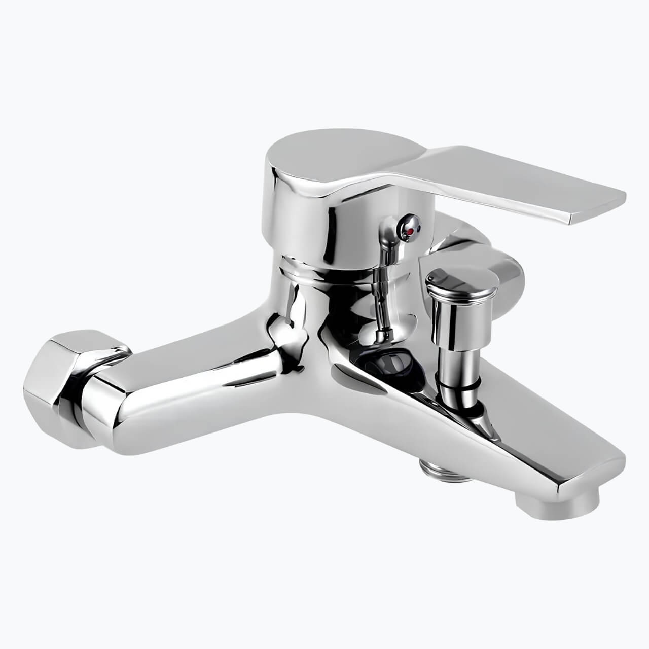 Robinet mitigeur mural douche baignoire acier inoxydable brossé L'art du robinet