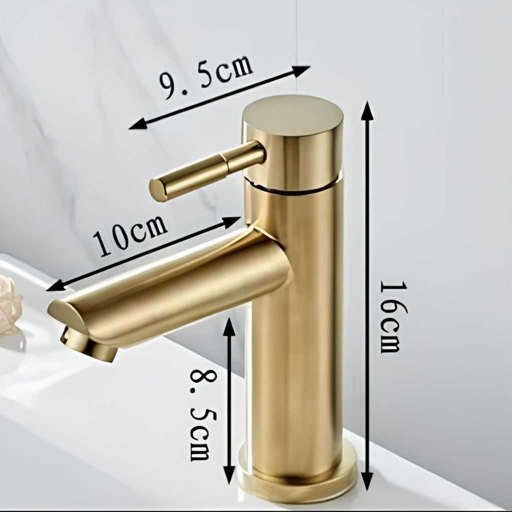 Robinet mitigeur or brossé inox L'art du robinet