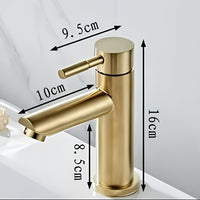 Robinet mitigeur or brossé inox L'art du robinet