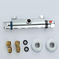 Robinet mitigeur thermostatique chrome salle de bain L'art du robinet